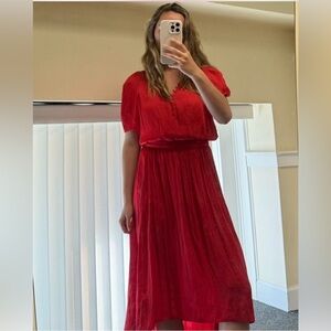Elegant red silky dress from Zadig and voltaire